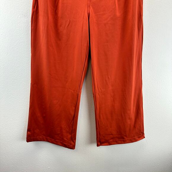 NWT Halara Flex High Waisted Pocket Straight Leg Work Pants XLP Burnt Orange - Picture 4 of 15